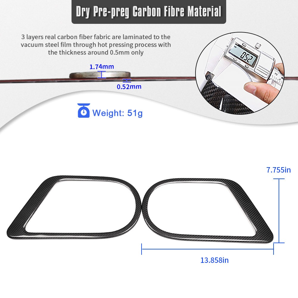 For Hyundai Ioniq 5 N 2023 2024 2025 Console Gear Shift Side Panel Trim Carbon Fiber Accessories
