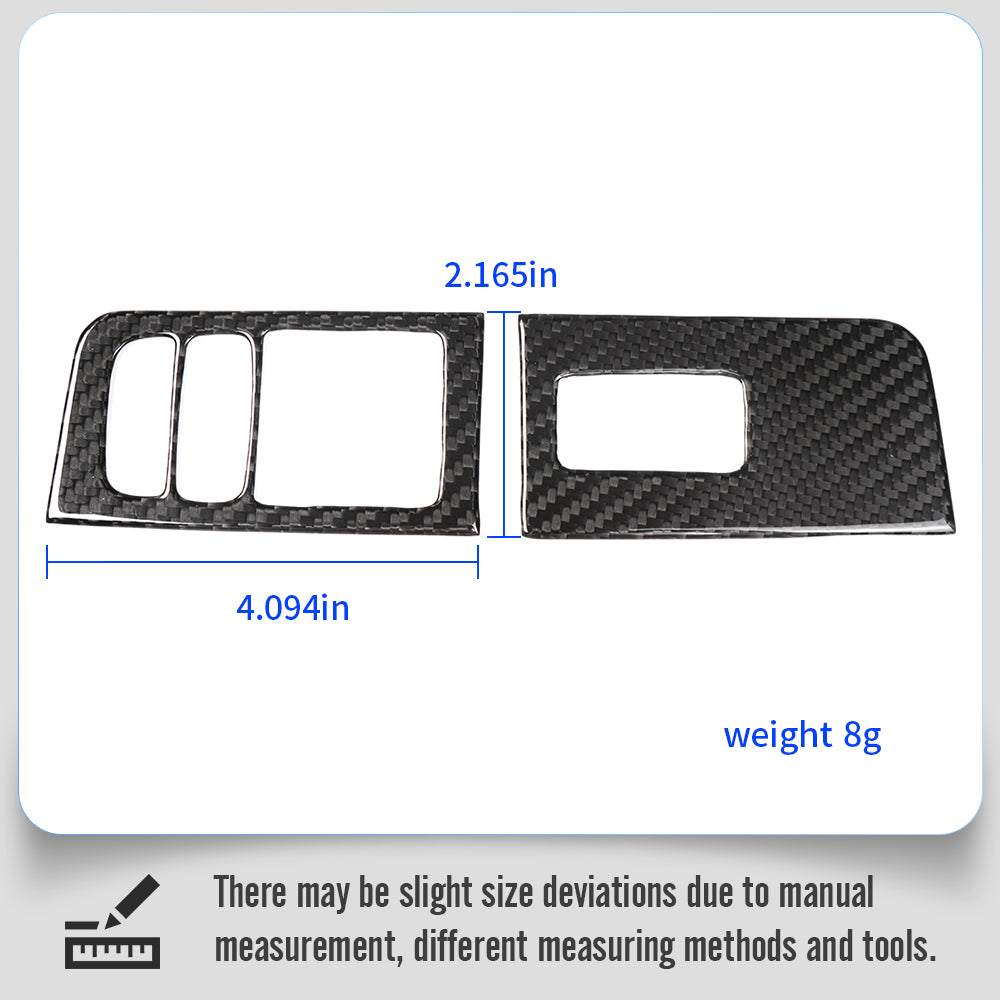 Real Carbon Fiber Door Window Lift Switch Panel Cover Trim For Lotus Emira I4 V6 2022 2023 2024 2025