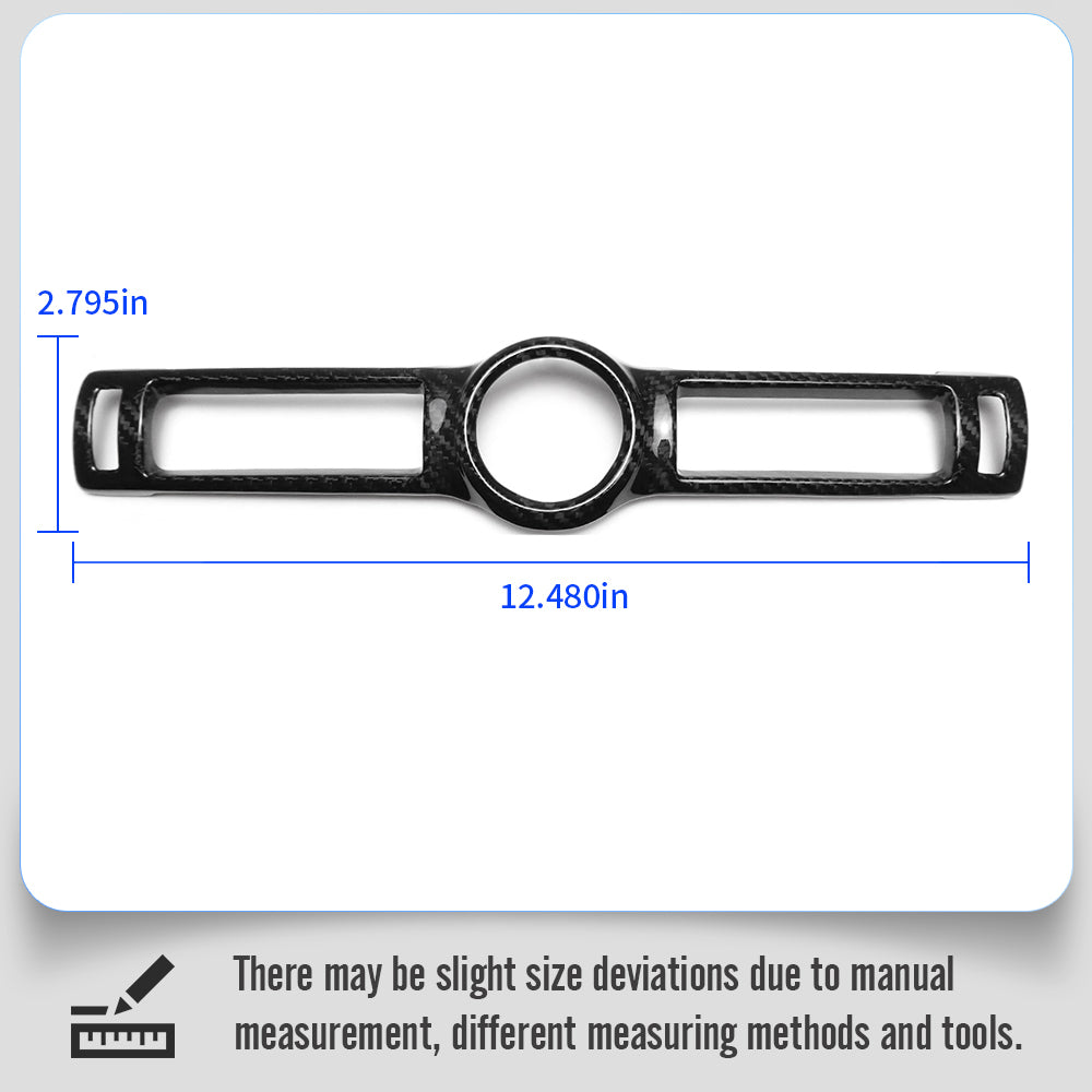 Real Carbon Fiber Dash Air Vent Trim Clock Cover Interior Accessories For Lexus IS 300 350 500 F Sport 2021-2024