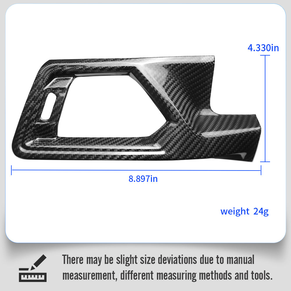 Dry Carbon Fiber Dashboard Side Air Vent Trim For BMW 3 Series G20 G21 G80 G81 M3 LCI 2023 2024 2025