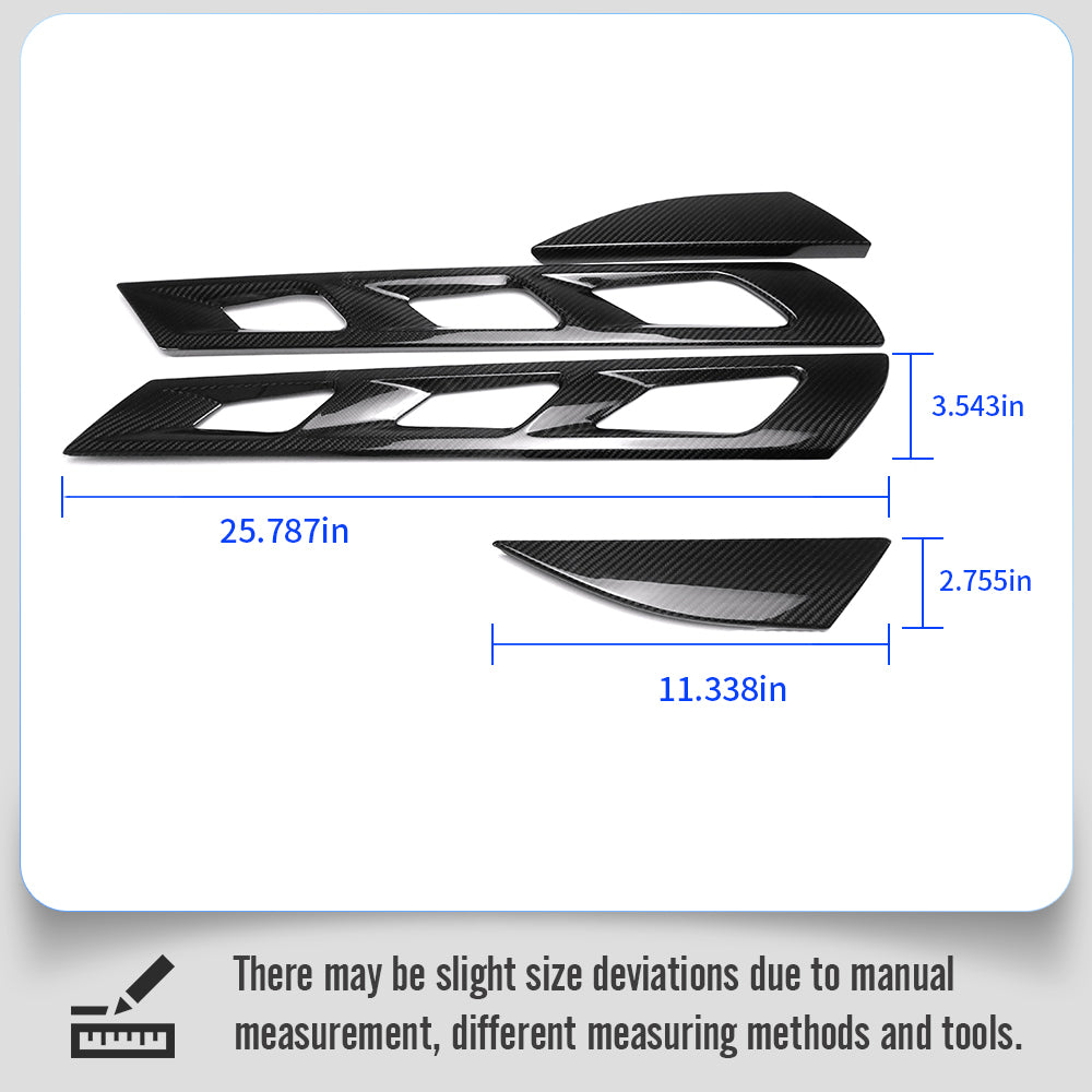 Dry Carbon Fiber Rear Window Roof Hood Vent Trims For Lotus Emira Coupe HTC V6 GT4 I4 Sports 2022 2023 2024 2025