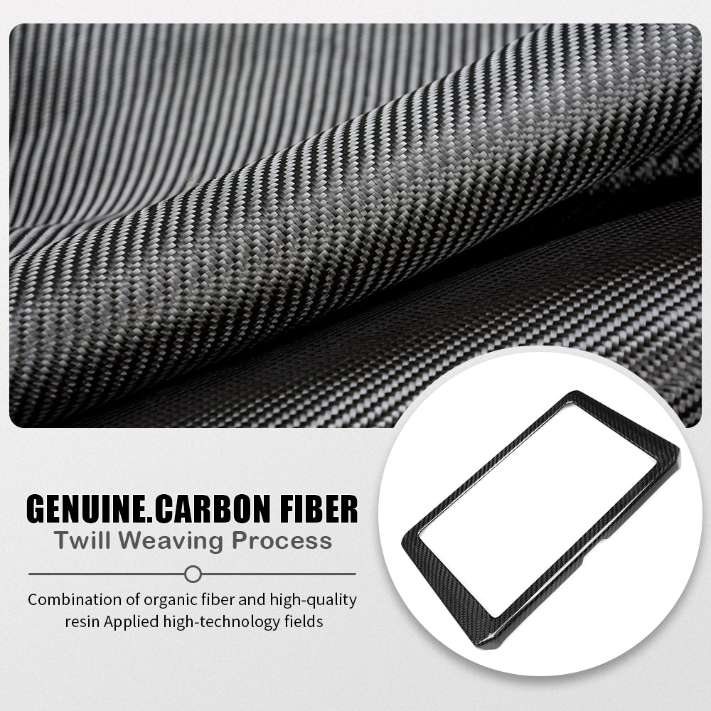 Dry Carbon Fiber Dash Display Screen Panel Frame Trim For Toyota GR Corolla GZEA14 Morizo 2023 2024 2025