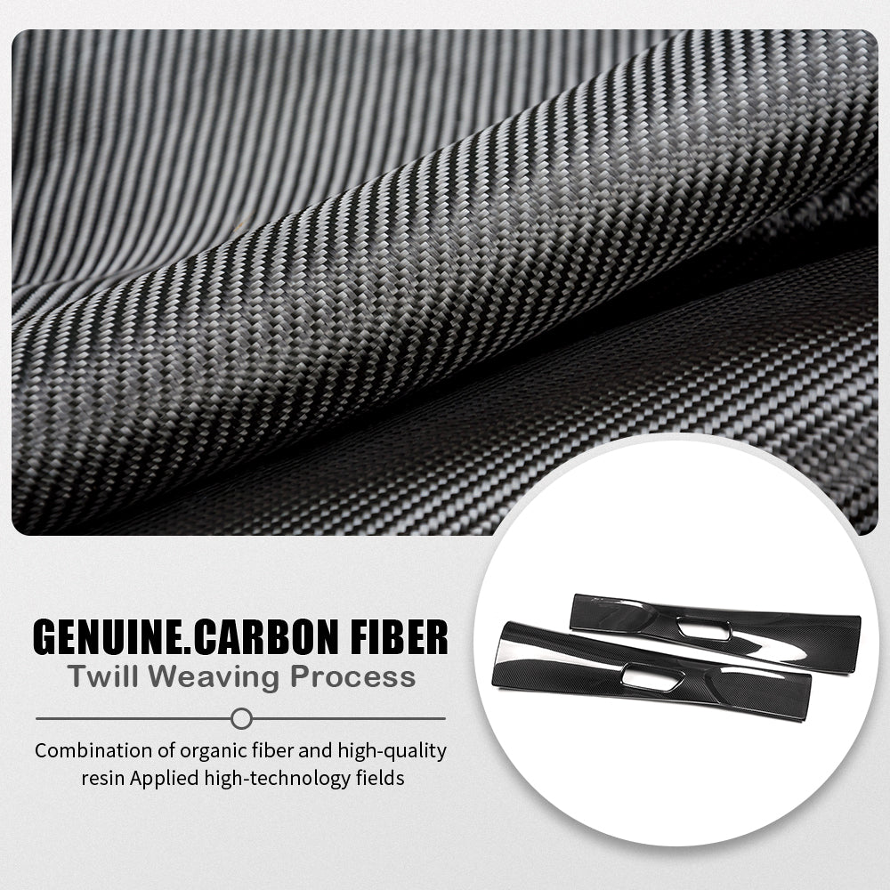 Dry Carbon Fiber Front Rear Door Armrest Upper Trim For Toyota GR Corolla GZEA14 2023 2024 2025, Inner Door Panel Decorative Covers