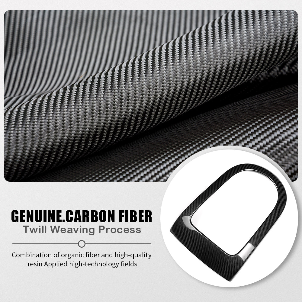 Genuine Carbon Fiber Center Console USB Port Cover Trim For Hyundai Ioniq 5 N 2022 2023 2024 2025