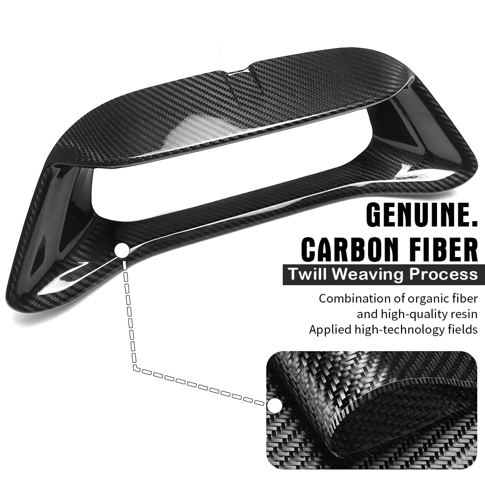 Dry Carbon Fiber Dash Instrument Cluster Frame Trim For Lotus Emira V6 I4 GT4 2022 2023 2024 2025