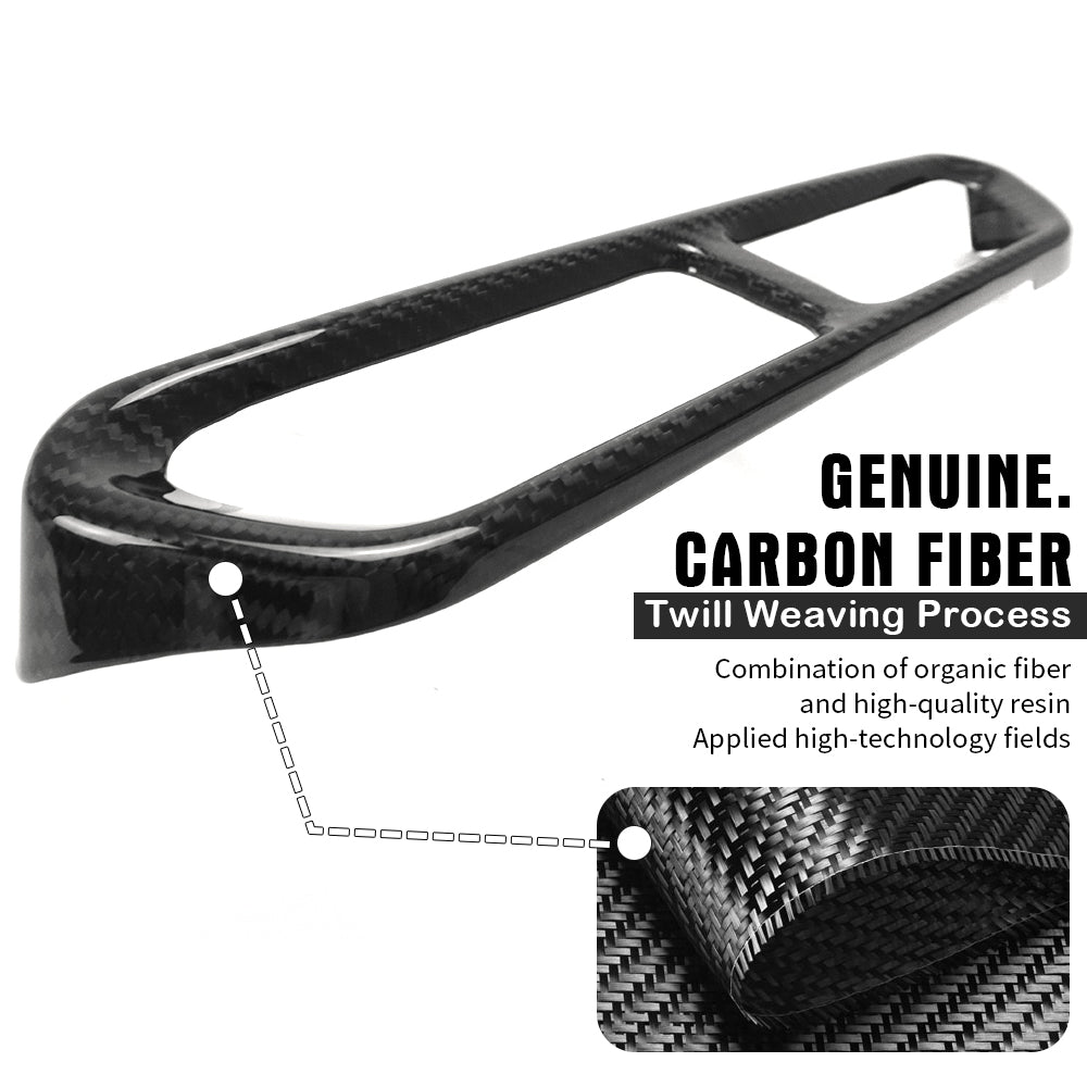 Center Console Air Outlet Cover Panel For Lotus Emira I4 V6 GT4 2022 2023 2024 2025, Dry Carbon Fiber Interior Trim