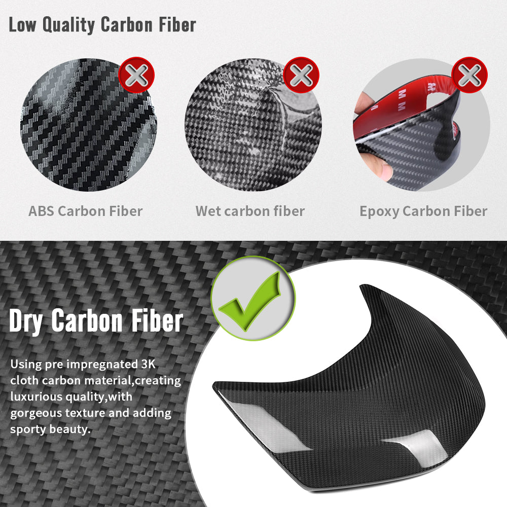 Dry Carbon Fiber Upper Dash Instrument Panel Cover For Toyota GR Corolla GZEA14 2023 2024 2025, Center Console Instrument Top Trim