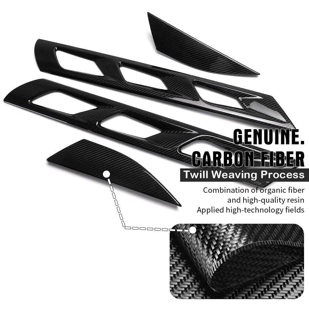 Dry Carbon Fiber Rear Window Roof Hood Vent Trims For Lotus Emira Coupe HTC V6 GT4 I4 Sports 2022 2023 2024 2025