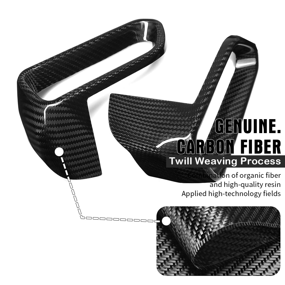 Dry Carbon Fiber Dashboard Side Air Vent Trim Cover For Lotus Emira V6 I4 Sports 2022 2023 2024 2025
