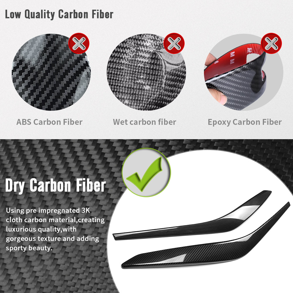For Toyota GR Corolla GZEA14 Morizo 2023 2024 2025, Inner Door Armrest Lower Panel Cover Trim, Real Dry Carbon Fiber Accessories
