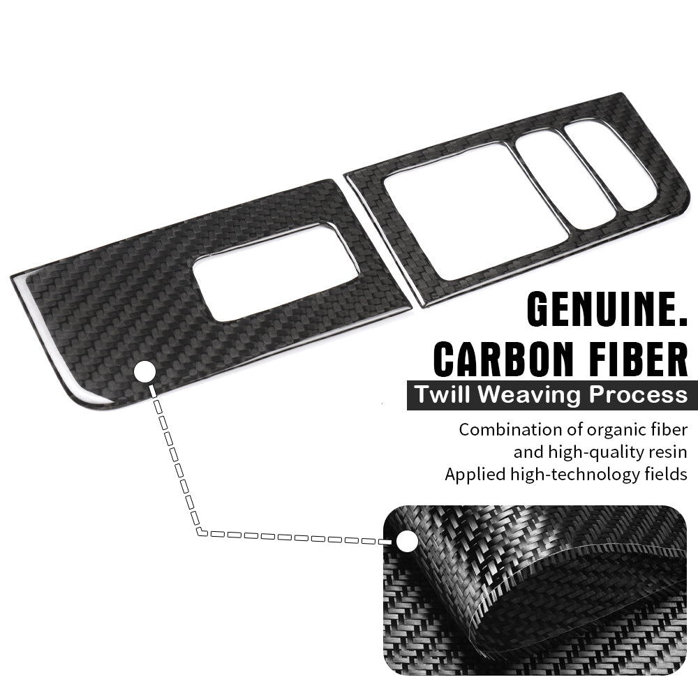 Real Carbon Fiber Door Window Lift Switch Panel Cover Trim For Lotus Emira I4 V6 2022 2023 2024 2025
