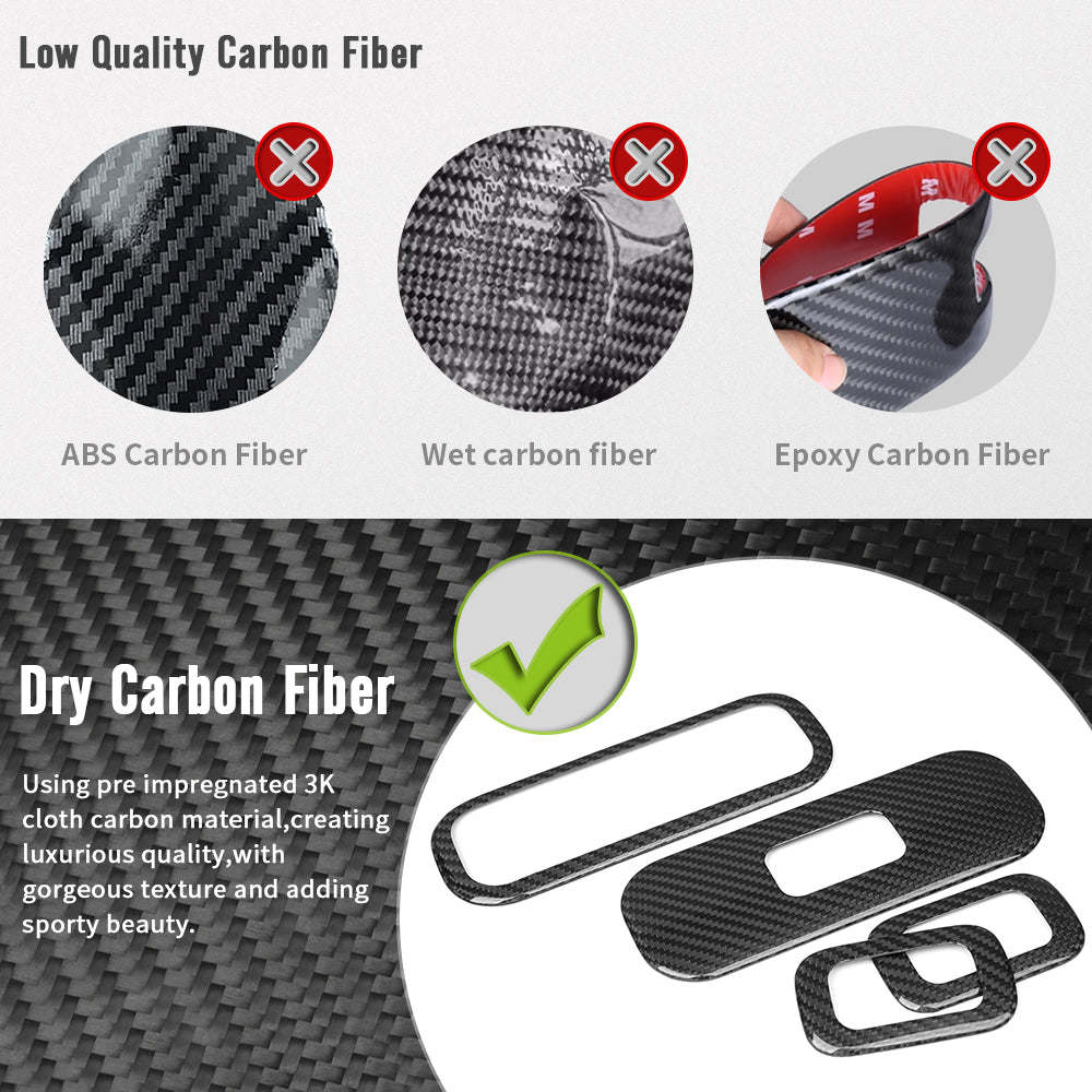 Real Carbon Fiber Door Window Switch Panel Cover Trim For Mercedes-Benz G Class G500 G550 W463a W464 G63 AMG 2019-2025