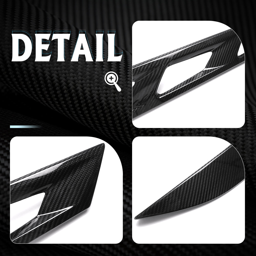 Dry Carbon Fiber Rear Window Roof Hood Vent Trims For Lotus Emira Coupe HTC V6 GT4 I4 Sports 2022 2023 2024 2025
