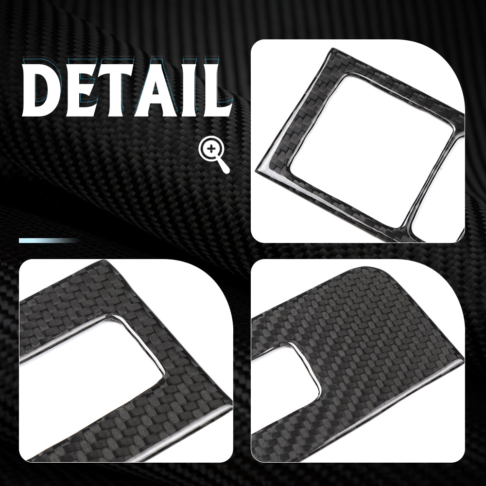 Real Carbon Fiber Door Window Lift Switch Panel Cover Trim For Lotus Emira I4 V6 2022 2023 2024 2025