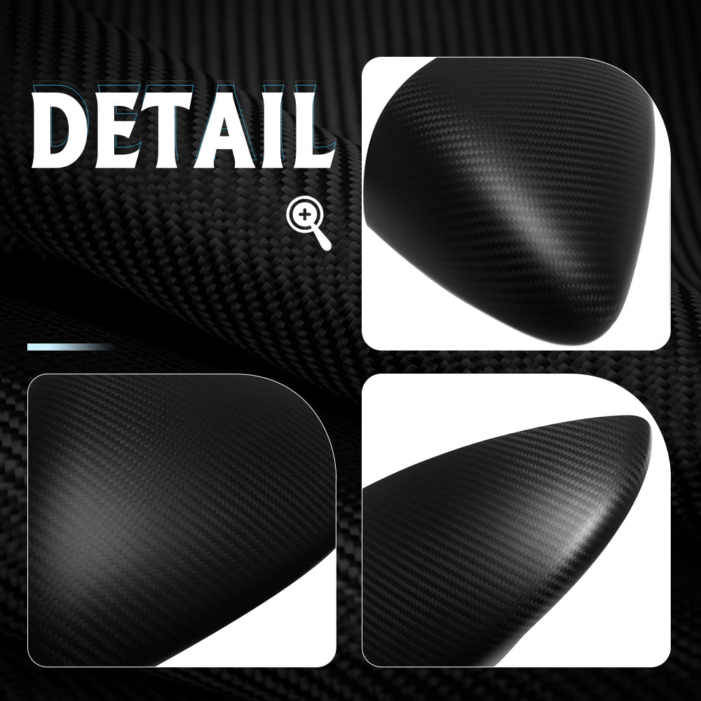Real Dry Carbon Fiber Rearview Mirror Cover Trim For Lotus Emira V6 I4 GT4 Coupe HTC 2022 2023 2024 2025