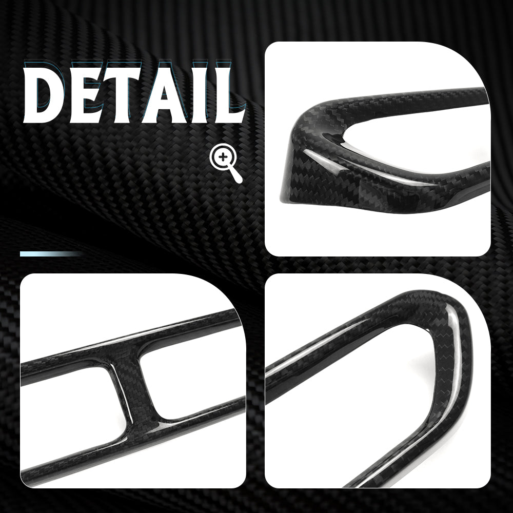 Center Console Air Outlet Cover Panel For Lotus Emira I4 V6 GT4 2022 2023 2024 2025, Dry Carbon Fiber Interior Trim