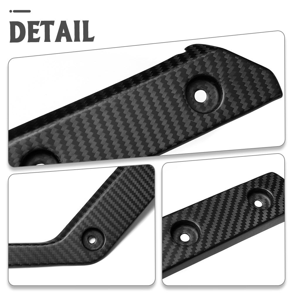 Genuine Carbon Fiber Front Door Storage Pocket Trim Frame For Ford Bronco Raptor Wildtrak Outer Banks 2021 2022 2023 2024 2025