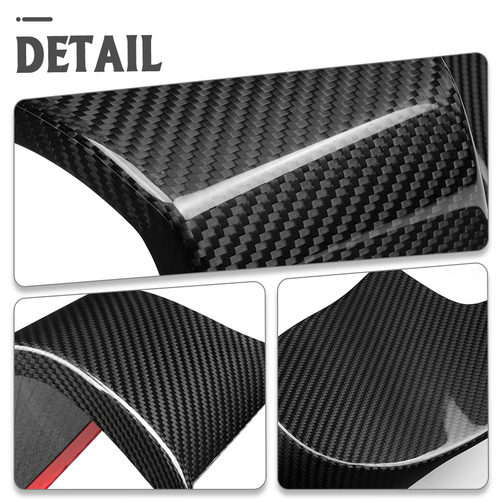 Dry Carbon Fiber Driver Side Air Vent Lower Part Trim For Toyota GR Corolla Hatchback GZEA14 2023 2024 2025, Left Lower Dashboard Side Panel Cover