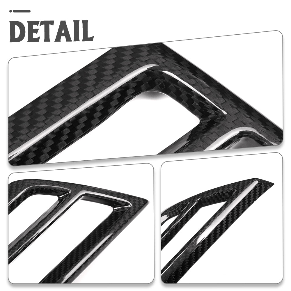 Real Dry Carbon Fiber Center Console Side Air Vent Trim For BMW 2 3 4 Series 2025 LHD G42 G20 G22 G23 G26 M2 G87 M3 G80 G81 M4 G82 G83