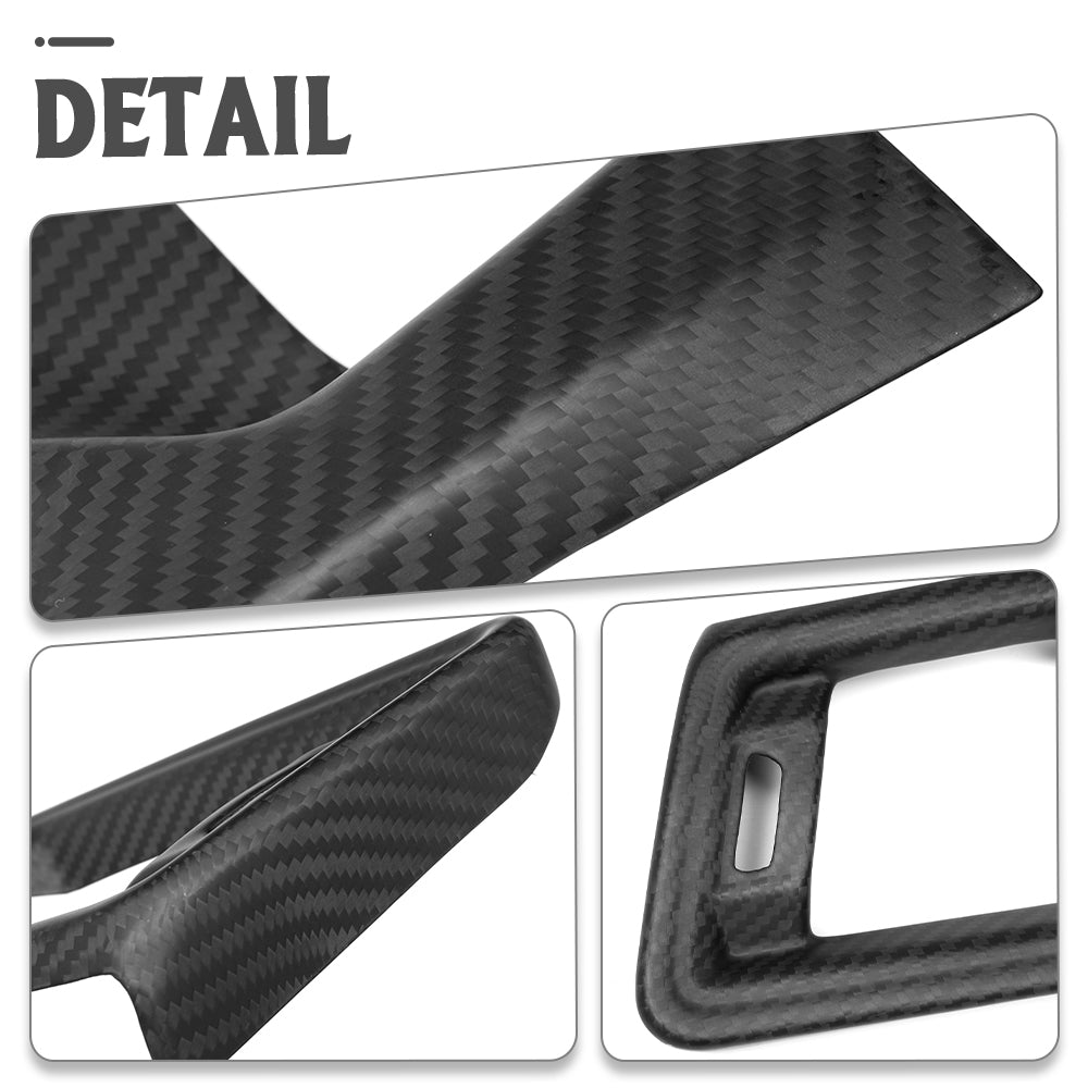 Dry Carbon Fiber Dashboard Side Air Vent Trim For BMW 3 Series G20 G21 G80 G81 M3 LCI 2023 2024 2025
