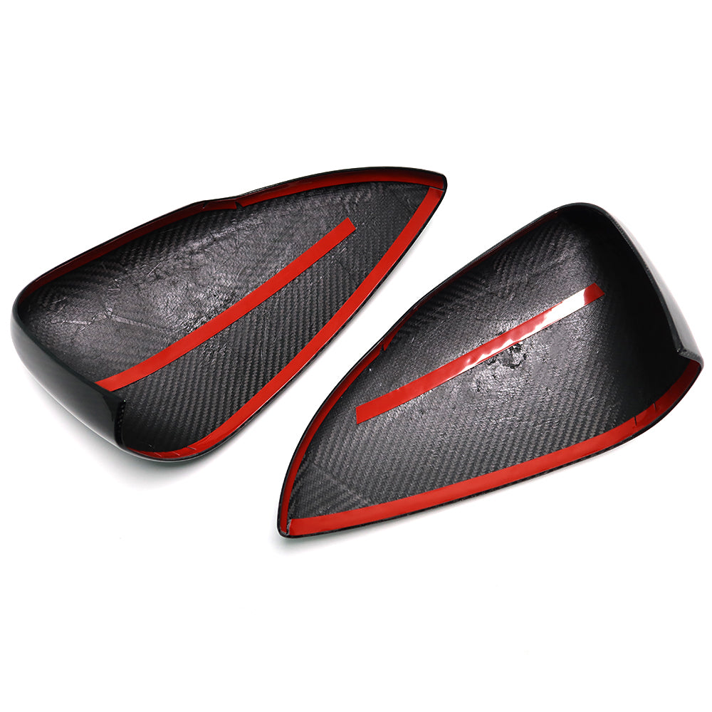 Real Dry Carbon Fiber Rearview Mirror Cover Trim For Lotus Emira V6 I4 GT4 Coupe HTC 2022 2023 2024 2025