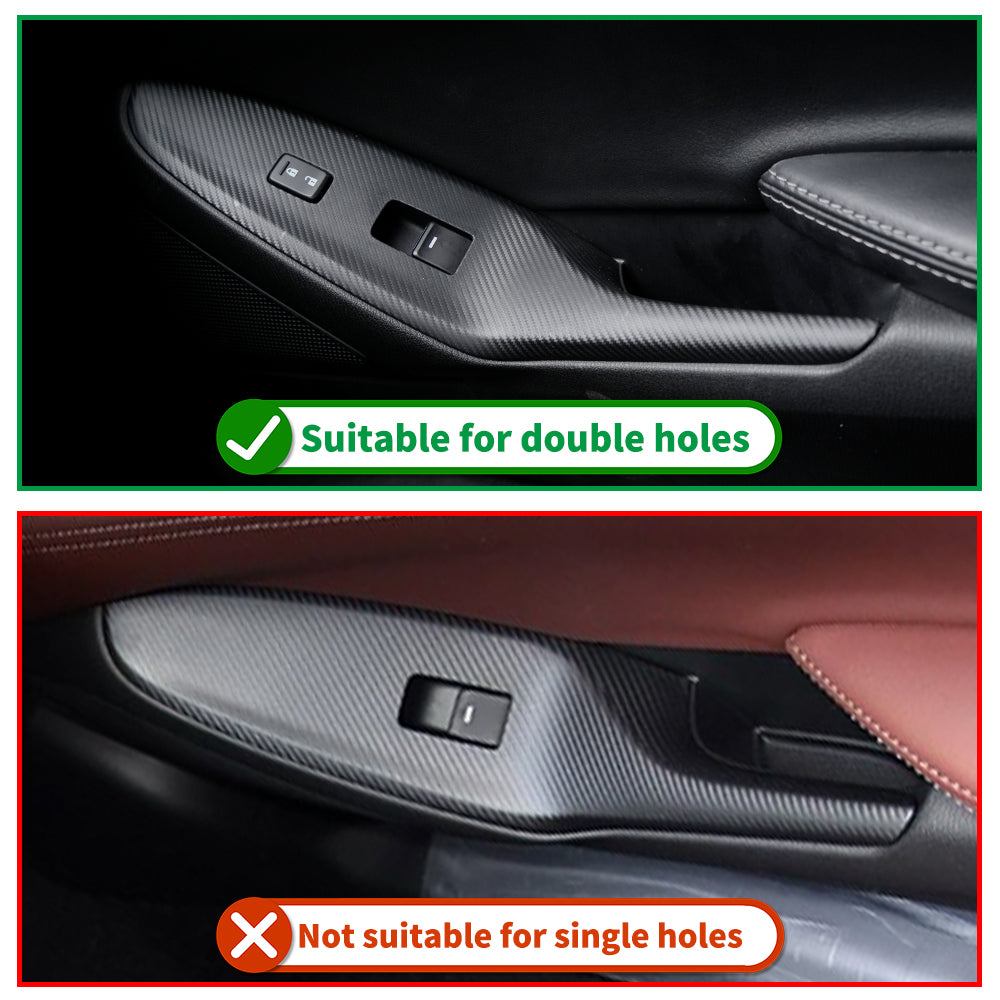 Real Carbon Fiber Window Lift Switch Panel Cover For Mazda MX-5 RF ND Miata Roadster 2016-2024