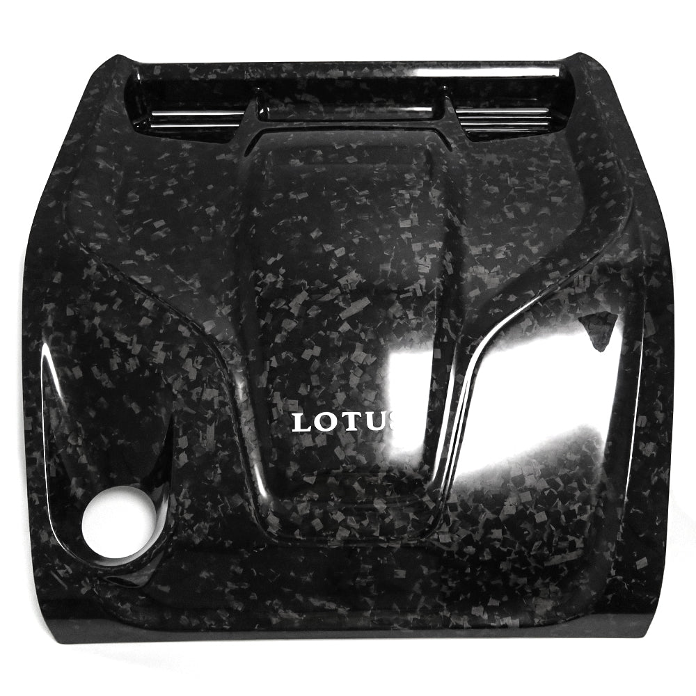 Engine Bay Cover Panel For Lotus Emira I4 AT 2023 2024 2025, Dry Carbon Fiber Engine Hood Bonnet Trim