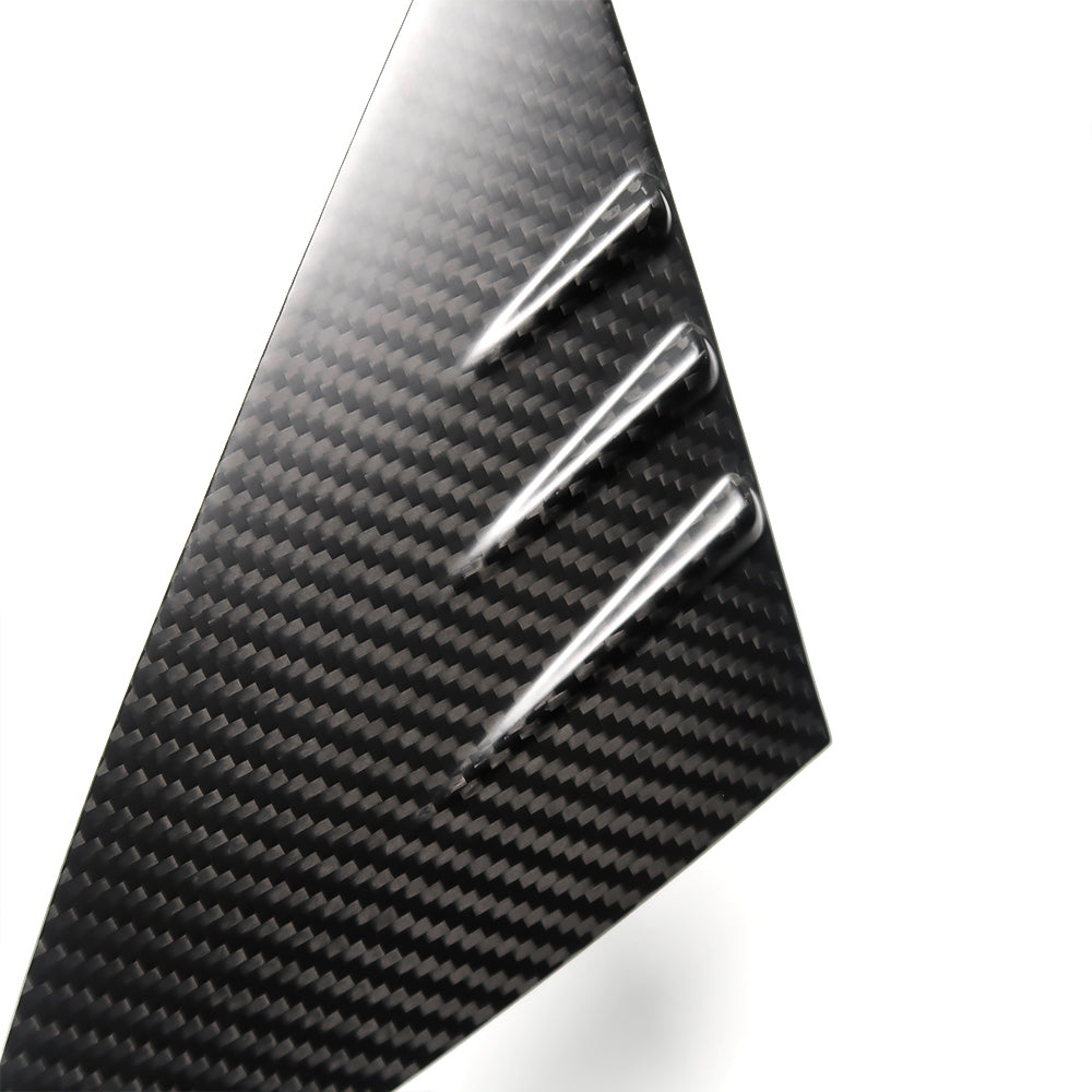 For Tesla Model 3 2019+ Front Window A Pillar Triangle Panel Cover Dry Carbon Fiber Exterior Accessories