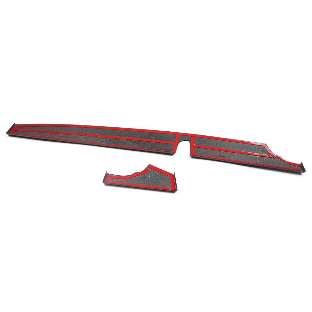 Real Dry Carbon Fiber Co-Pilot Panel Trim Strip For Lexus LC LC500 LC500h 2018 2019 2020 2021 2022 2023, Center Console Decor