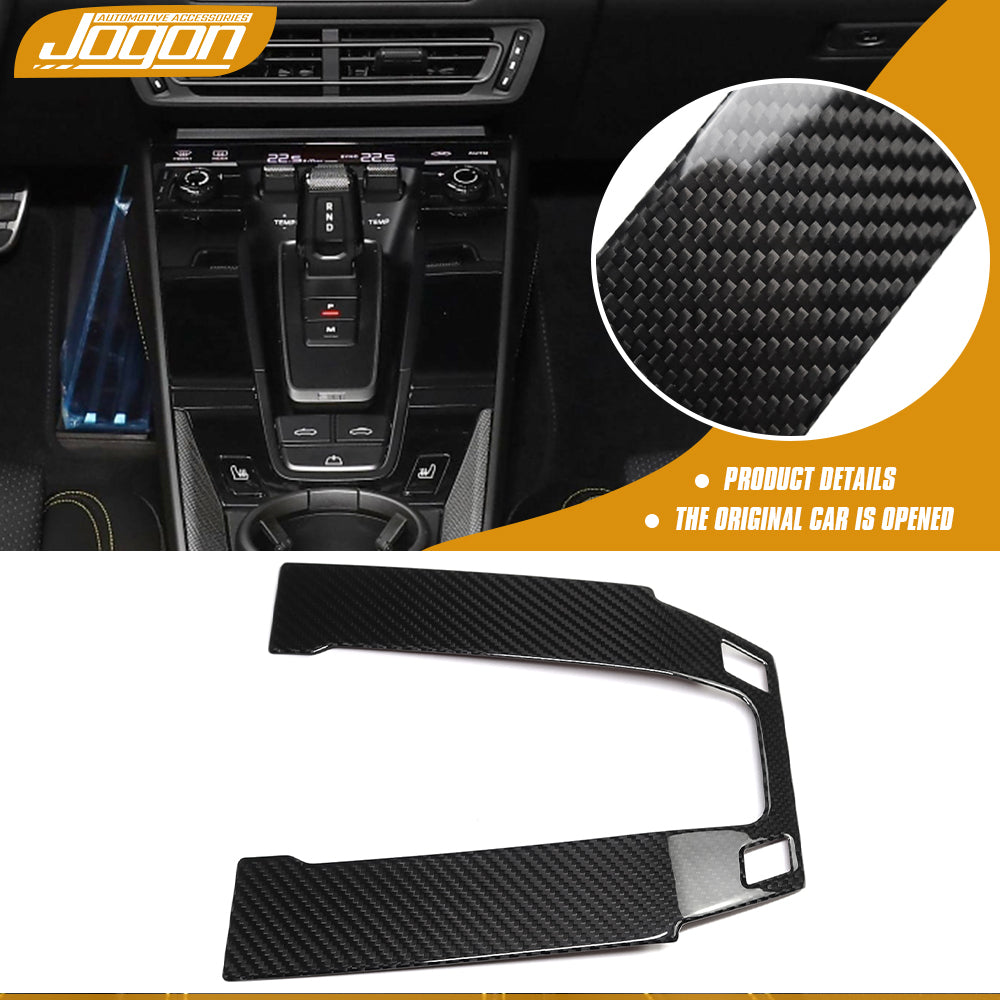 For Porsche 992 911 S/T Turbo S Carrera Targa 4S GTS GT3 RS Dakar 2020+ Center Console Gear Shift Cover Frame Dry Carbon Fiber Car Accessories