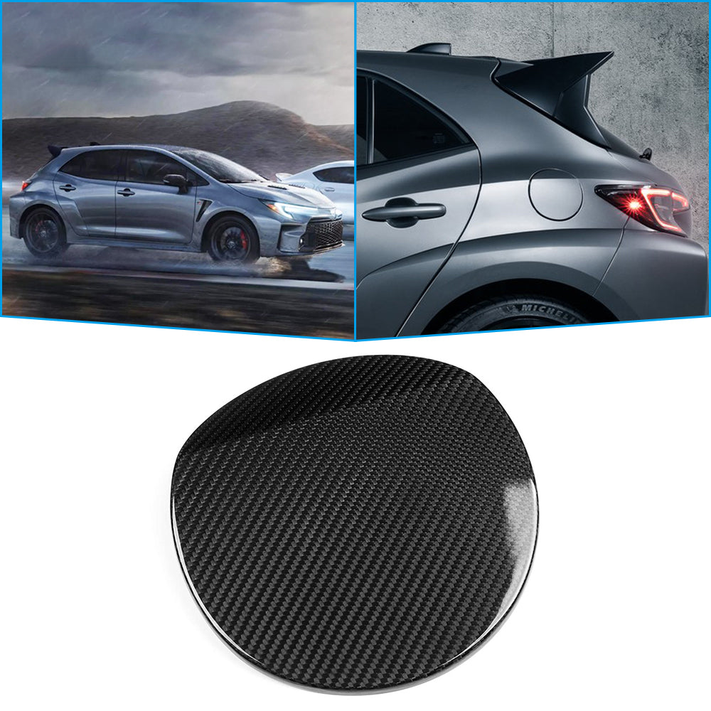 Real Carbon Fiber Fuel Tank Cover Trim For Toyota GR Corolla GZEA14 Morizo 2023 2024 2025, Car Oil Gas Cap Door Cover