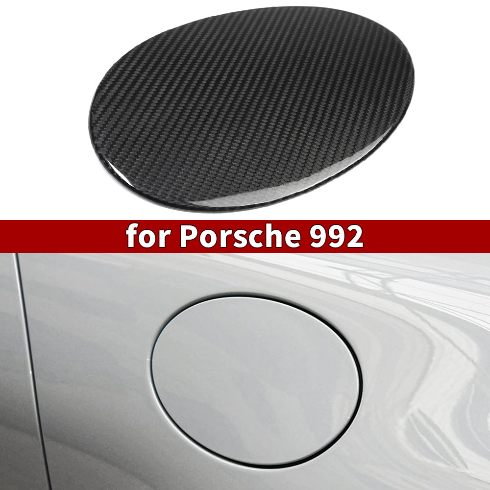 For Porsche 992 911 S/T Turbo S Carrera Targa 4S GTS GT3 RS Dakar 2020+ Fuel Gas Cap Tank Cover Trim Dry Carbon Fiber Car Accessories