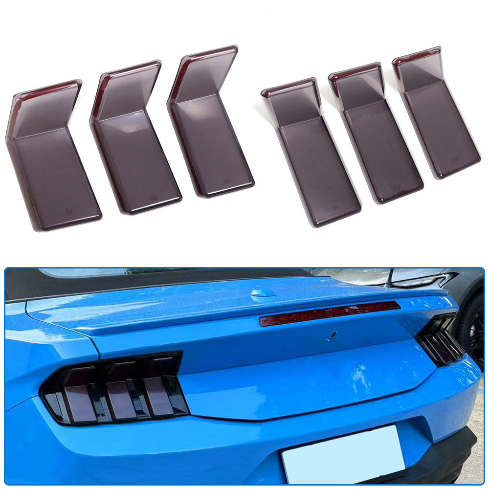 ABS Plastic Tail Light Cover Trim For Ford Mustang GT S650 Dark Horse Ecoboost 2024 2025, Rear Lamp Protector