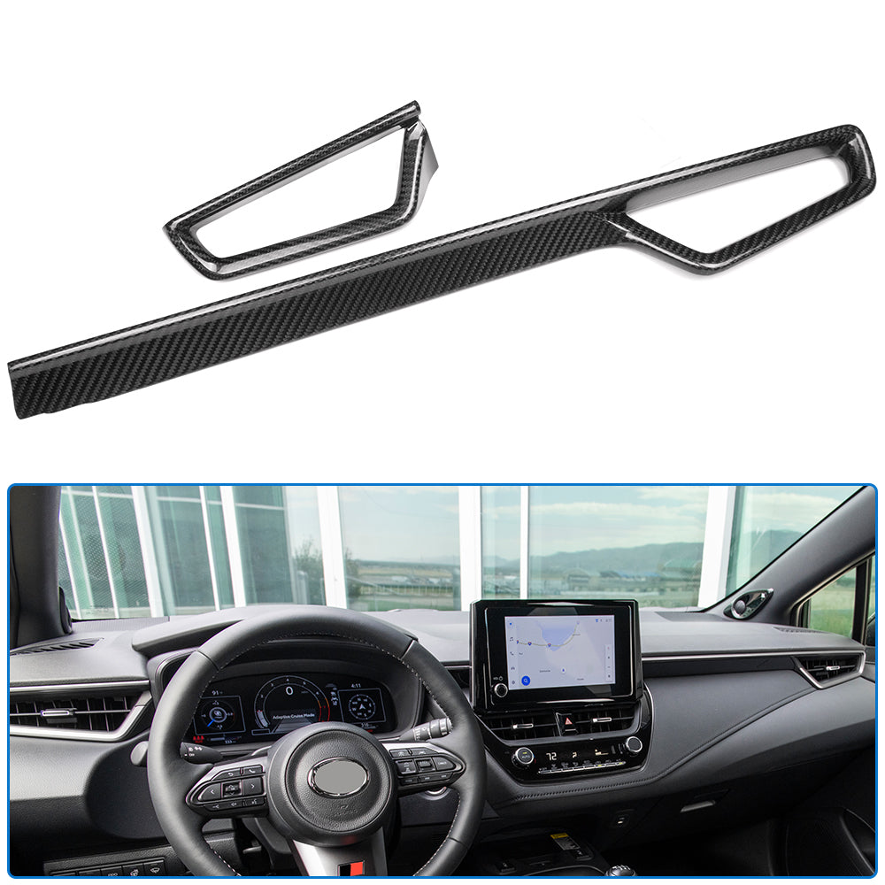 Dry Carbon Fiber Center Console Dashboard Vent Kits Trim For Toyota GR Corolla GZEA14 2023 2024 2025