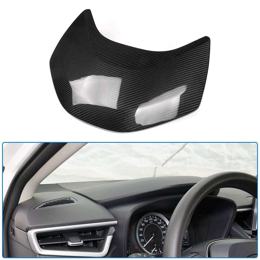 Dry Carbon Fiber Upper Dash Instrument Panel Cover For Toyota GR Corolla GZEA14 2023 2024 2025, Center Console Instrument Top Trim