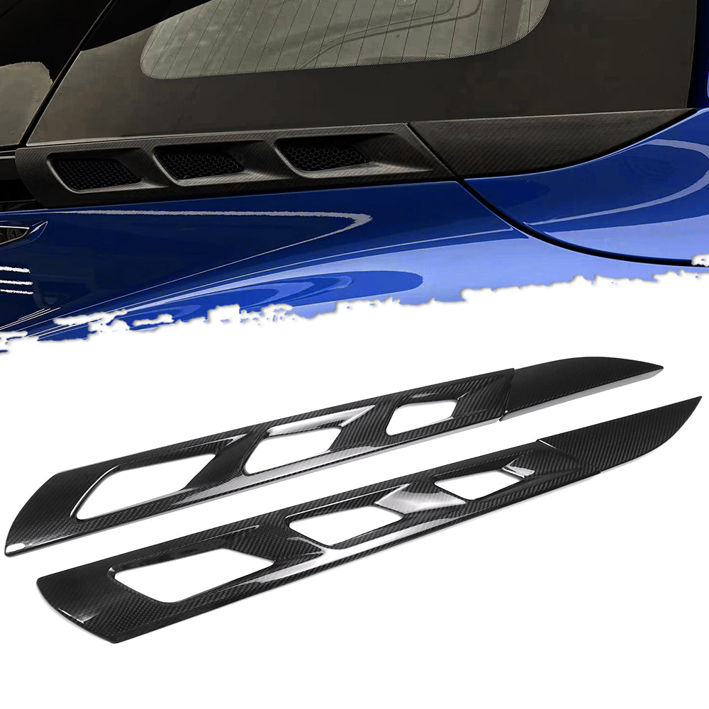Dry Carbon Fiber Rear Window Roof Hood Vent Trims For Lotus Emira Coupe HTC V6 GT4 I4 Sports 2022 2023 2024 2025