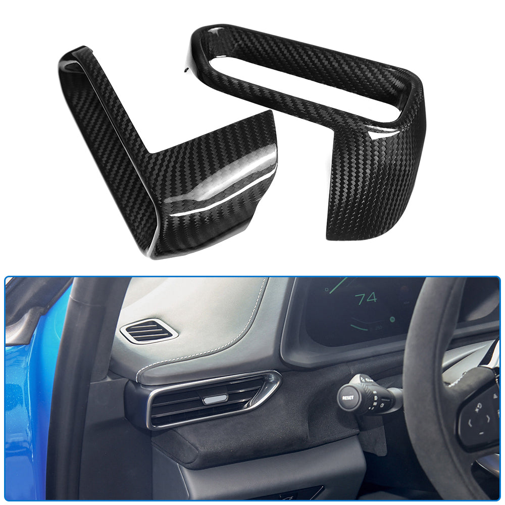 Dry Carbon Fiber Dashboard Side Air Vent Trim Cover For Lotus Emira V6 I4 Sports 2022 2023 2024 2025