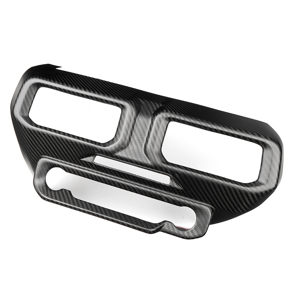 For Mustang S650 GT Dark horse EcoBoost Center Console AC Vent Cover Real Carbon Fiber