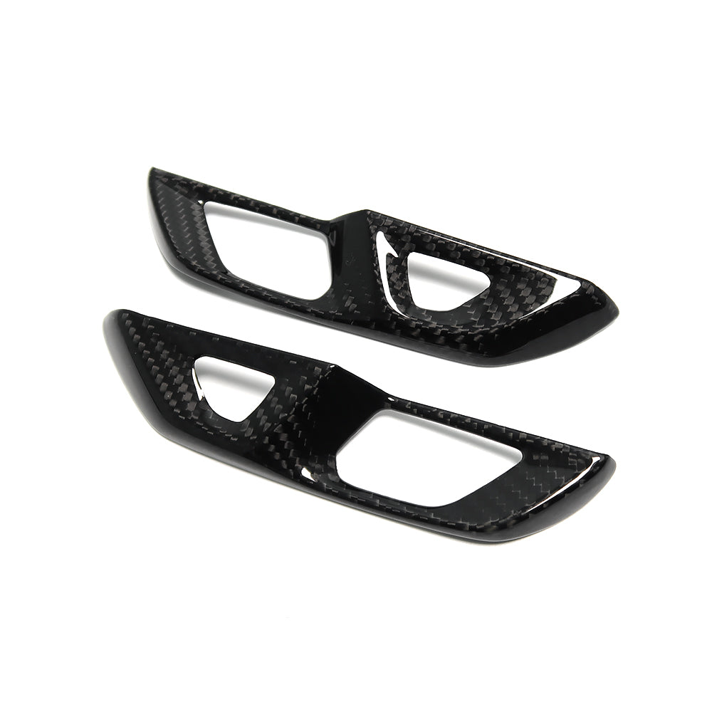 For Corvette C8 Stingray Z51 Z06 2020+ Door Lock Switch Button Cover Dry Carbon Fiber