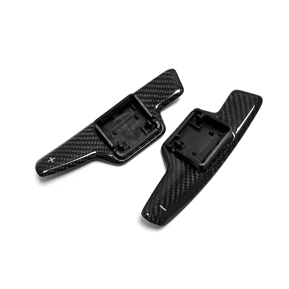 For Chevrolet Corvette C8 Stingray 2020-2023 Steering Wheel Paddle Shifters Replacement Real Dry Carbon Fiber