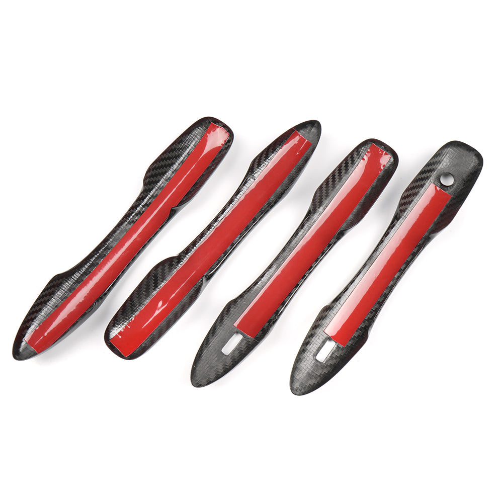 Dry Carbon Fiber 4PCS Door Handle Trim Cover For Toyota GR Corolla Morizo GZEA14 E210 Camry Avalon 2023 2024 2025, Exterior Carbon Accessories