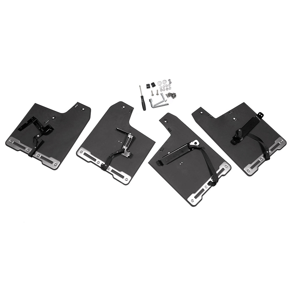 For Ford F-150 Raptor Mud Flaps 2021 2022 2023 2024 2025, ABS Plastic Mud Guards, 4PCS Front Rear Splash Guards