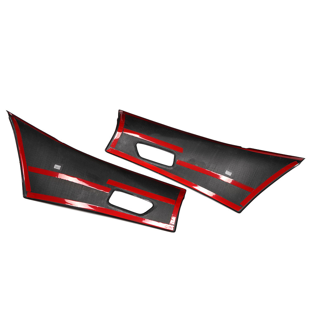 Dry Carbon Fiber Front Rear Door Armrest Upper Trim For Toyota GR Corolla GZEA14 2023 2024 2025, Inner Door Panel Decorative Covers
