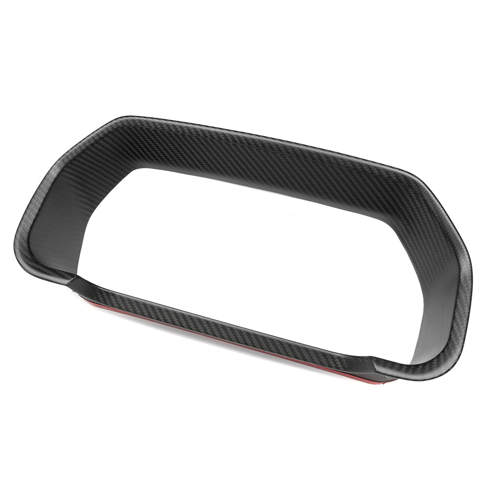 Real Carbon Fiber Speedometer Frame Instrument Cluster Cover For Ford F-150 F150 Raptor Lariat Limited XLT 2021-2024