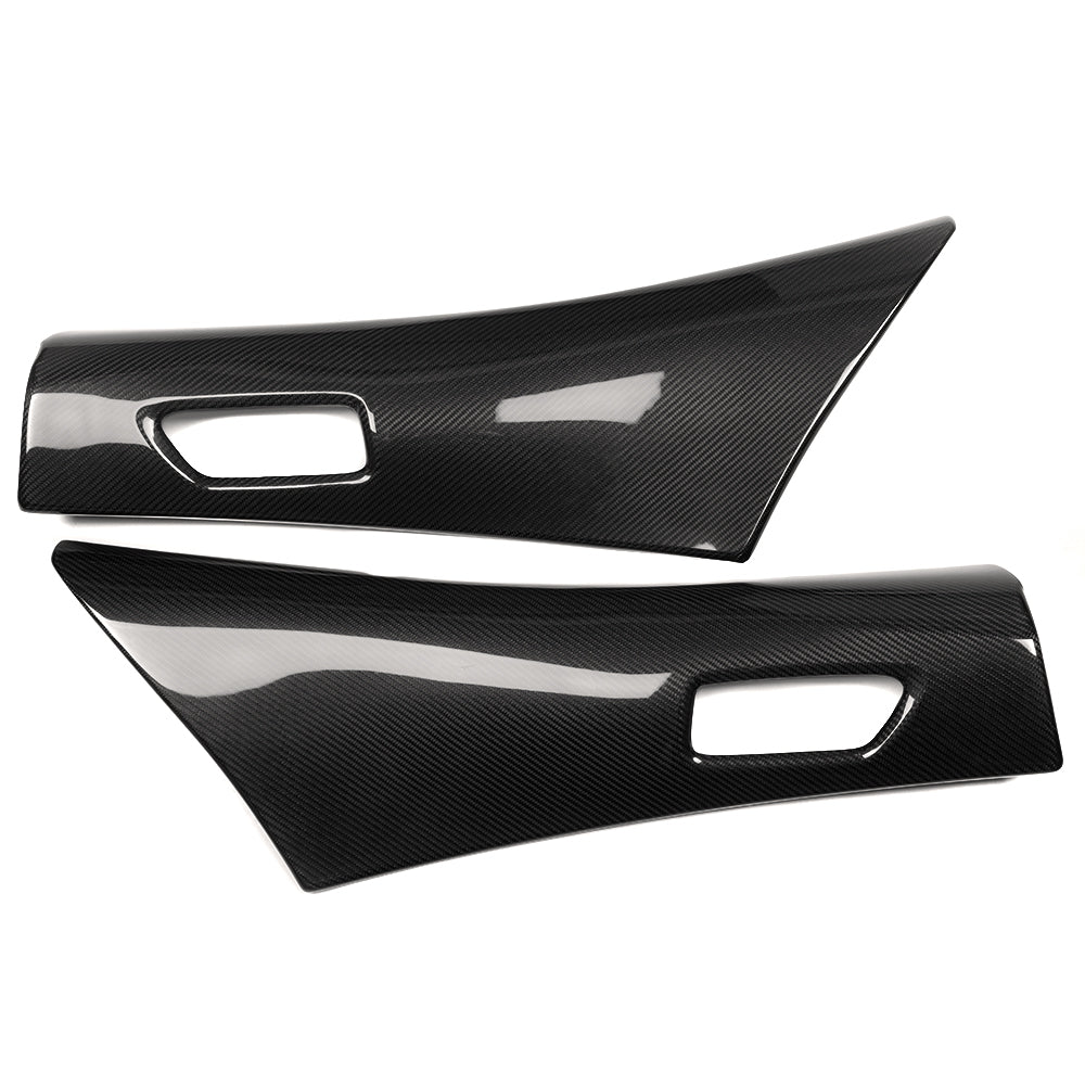 Dry Carbon Fiber Front Rear Door Armrest Upper Trim For Toyota GR Corolla GZEA14 2023 2024 2025, Inner Door Panel Decorative Covers