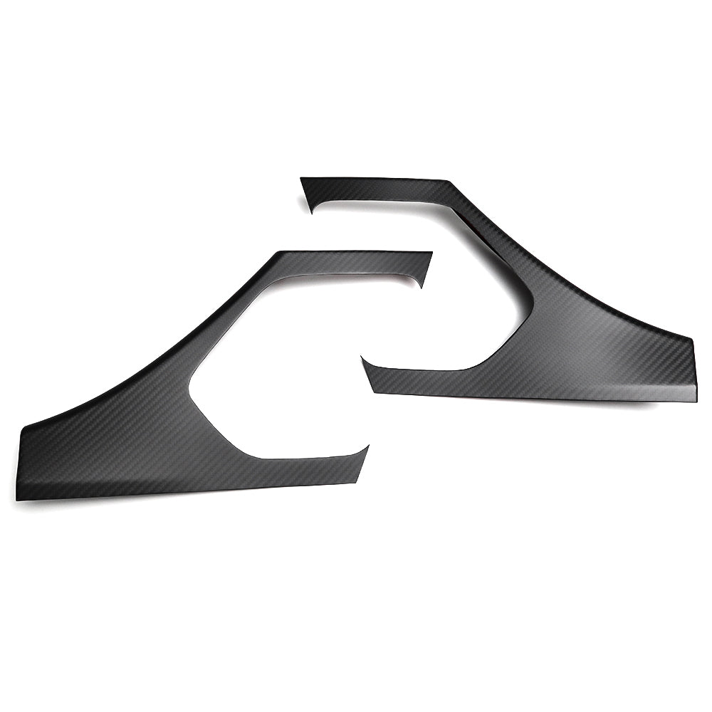 For Chevrolet Corvette C8 Stingray Z06 Z51 2020+ Interior Upper Door Sill Panel Cover Dry Carbon Fiber Car Accessories