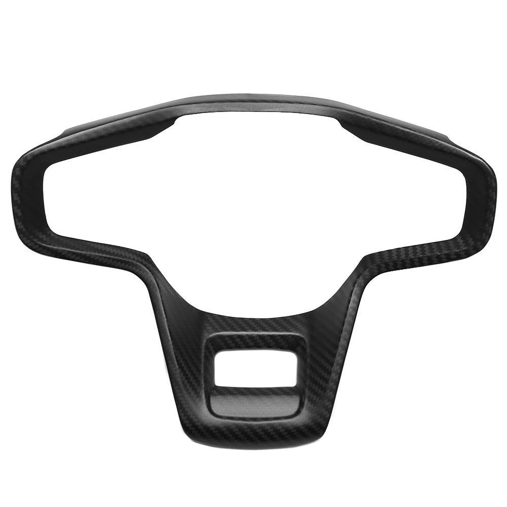 For Ford Bronco Outer Banks Raptor 2021+ Steering Wheel Bezel Frame Real Carbon Fiber Interior Accessories