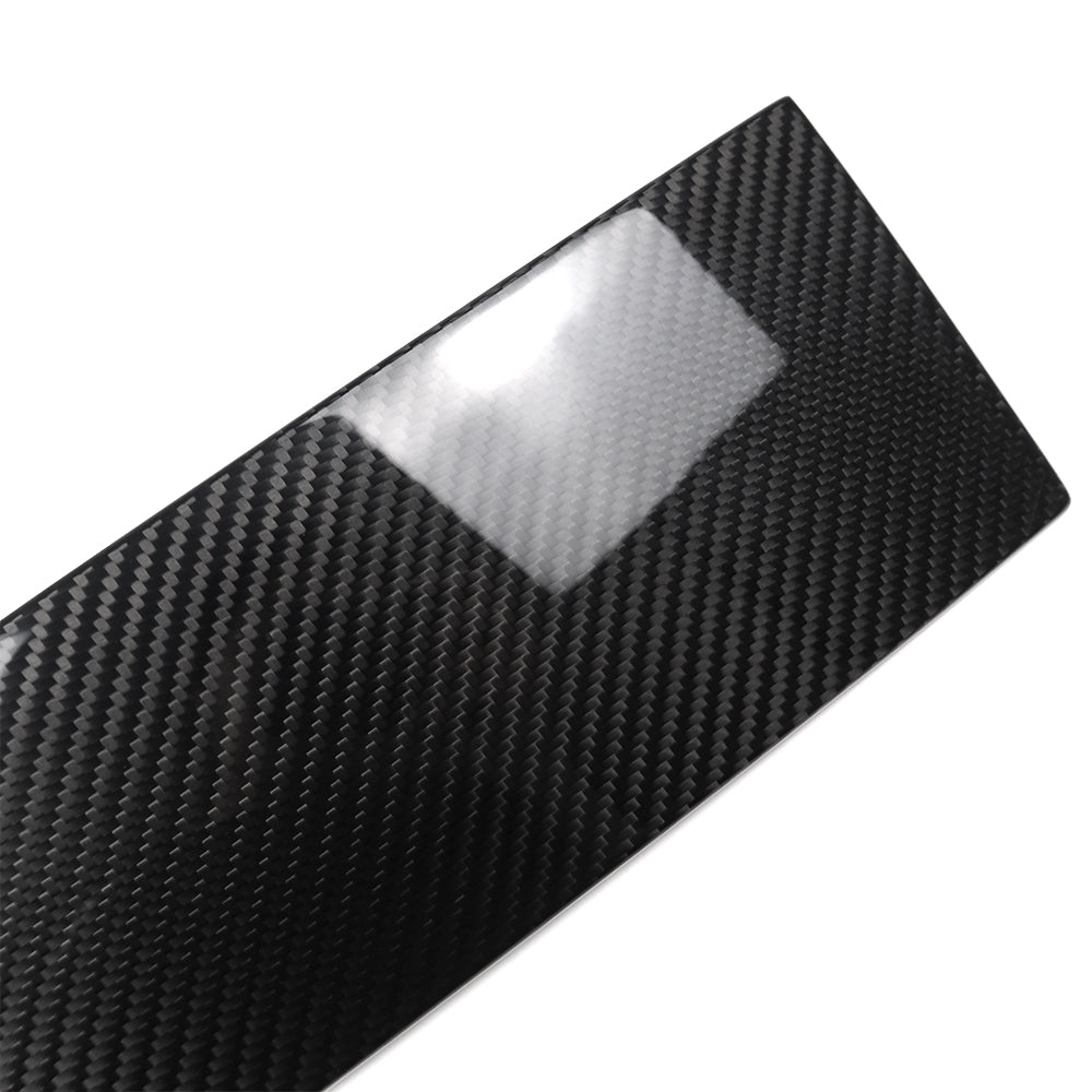 Genuine Carbon Fiber Exterior Window B Pillar Panel Trim For Ford F150 Raptor Limited Lariat XLT 2021 2022 2023 2024 2025