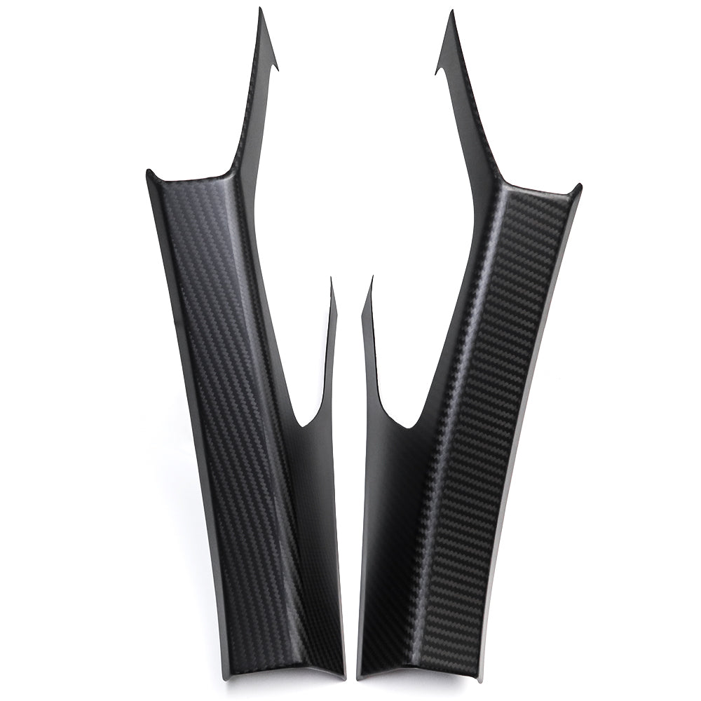 For Chevrolet Corvette C8 Stingray Z06 Z51 2020+ Interior Upper Door Sill Panel Cover Dry Carbon Fiber Car Accessories