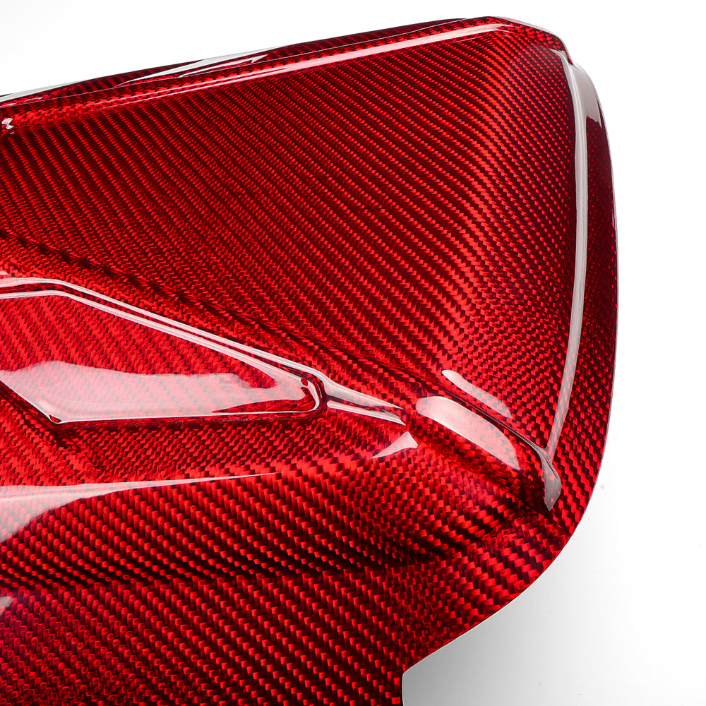 Carbon Fiber Engine Bay Cover Trim For Chevrolet Corvette C8 Stingray Convertible Coupe Z51 HTC 2LT 3LT 2020-2024 Replacement